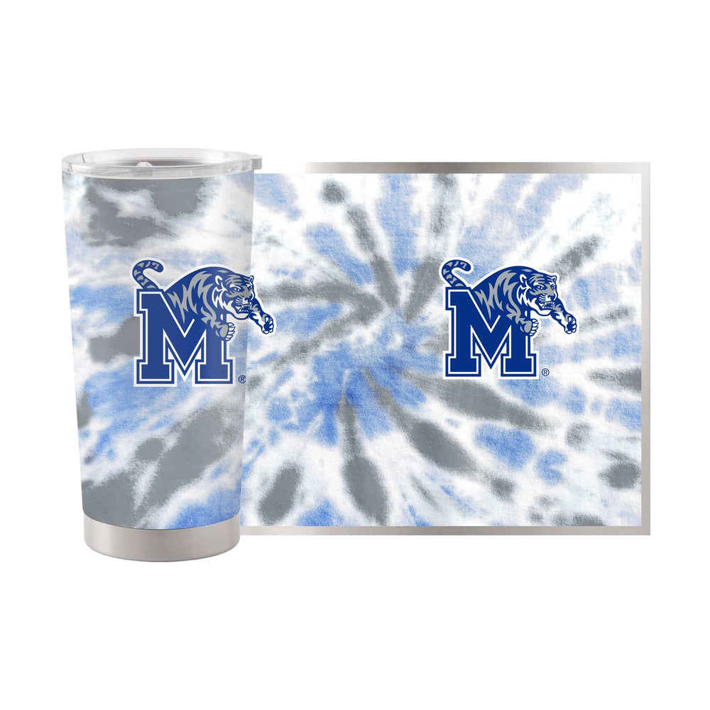 Memphis 20oz Tie Dye Stainless Tumbler - Logo Brands - Flyclothing LLC