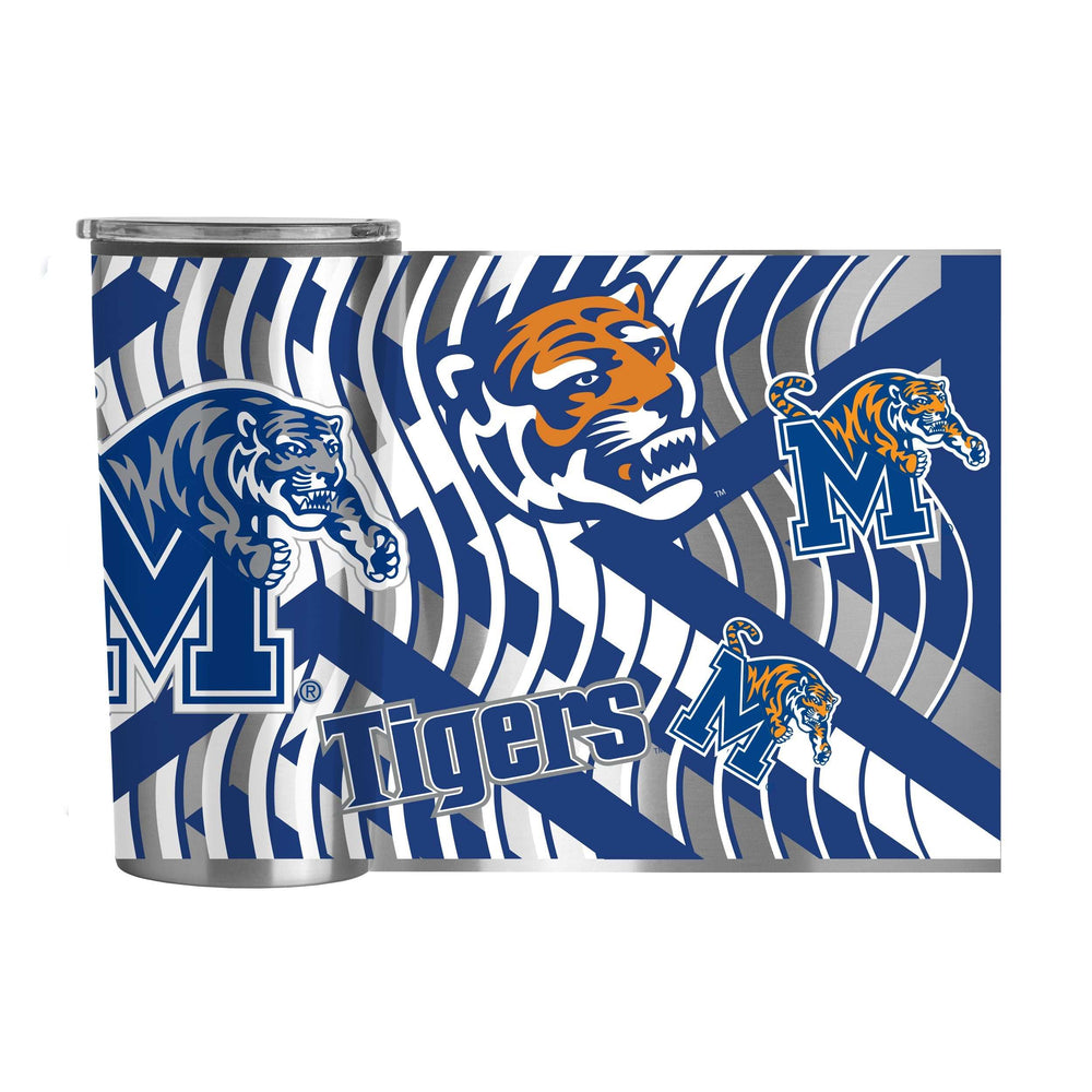 Memphis 20oz Flex Plastic Wall Stainless - Logo Brands - Flyclothing LLC