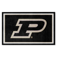Purdue Boilermakers 4ft. x 6ft. Plush Area Rug, P Logo - Purdue