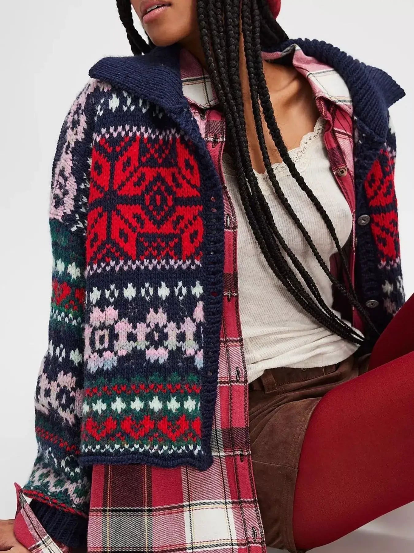Vintage Button Up Knit Cardigan - Trendsi - Flyclothing LLC