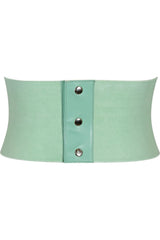 Daisy Corsets Lavish Mint Green Brocade Corset Belt Cincher - Daisy Corsets - Flyclothing LLC
