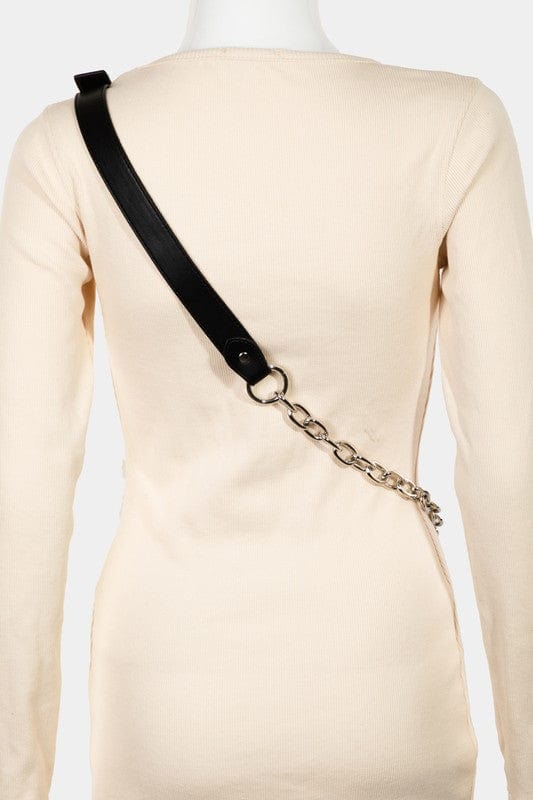 Fame Pave Rhinestone Crossbody Bag - Trendsi