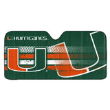 University of Miami Auto Shade - Logo Brands - Flyclothing LLC