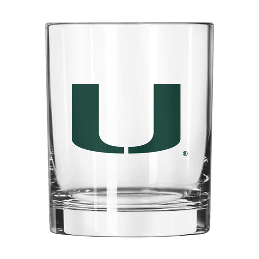 Miami 14oz Gameday Rocks Glass - Logo Brands - Flyclothing LLC