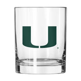Miami 14oz Gameday Rocks Glass - Logo Brands - Flyclothing LLC