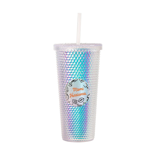 Miami 24oz Playmaker Iridescent Stud Tumbler - Logo Brands - Flyclothing LLC