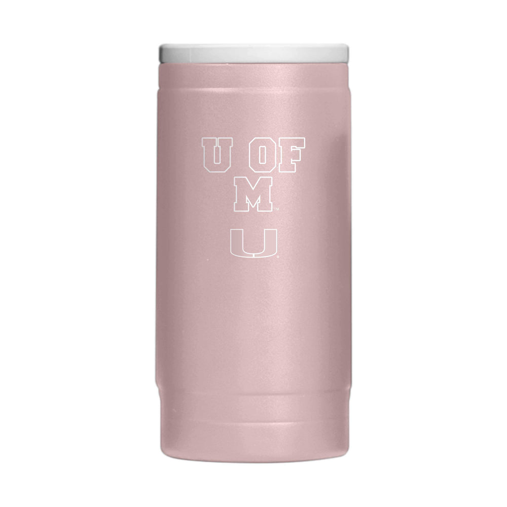 Miami Stencil Powder Coat Slim Can Coolie - Logo Brands - Flyclothing LLC