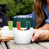 Miami Color Block 16 oz Stainless Curved Beverage - Logo Brands - Flyclothing LLC