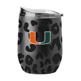 Miami Leopard 16oz Black Powdercoat Curved Beverage - Logo Brands - Flyclothing LLC
