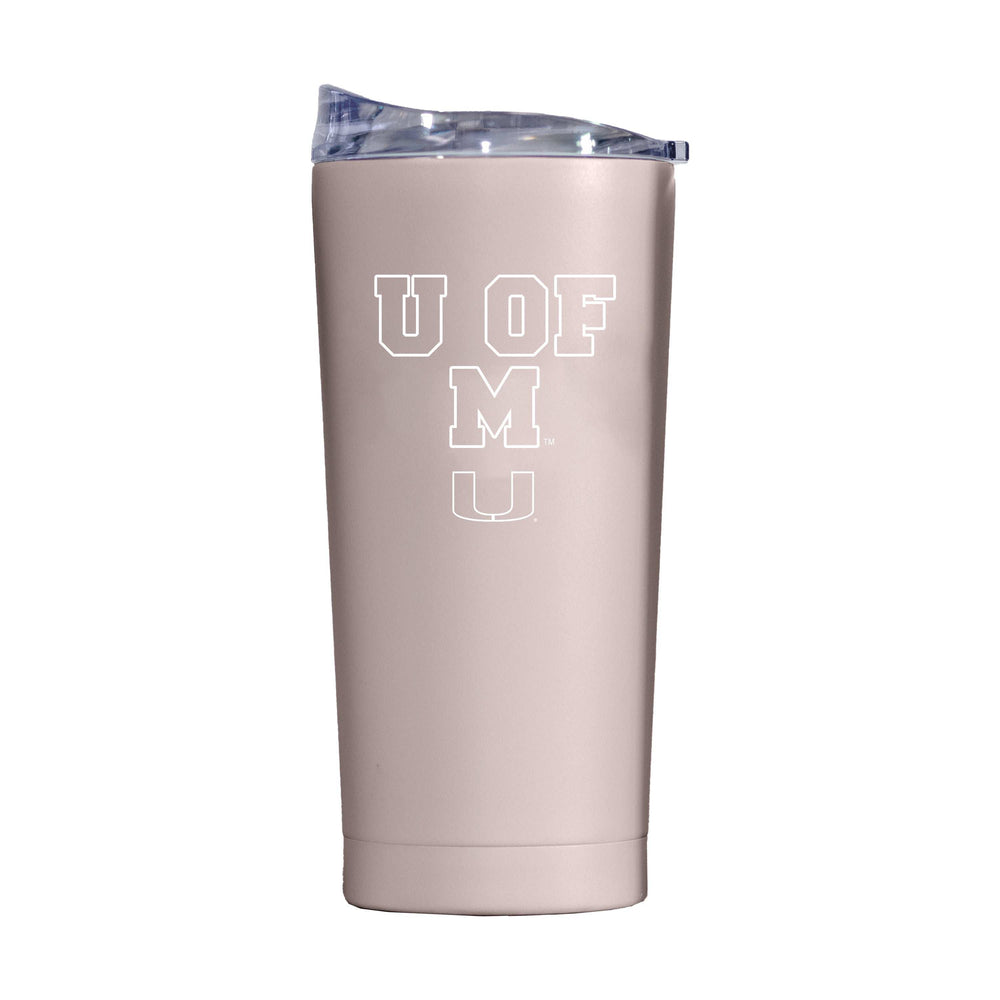 Miami 20oz Stencil Powder Coat Tumbler - Logo Brands - Flyclothing LLC