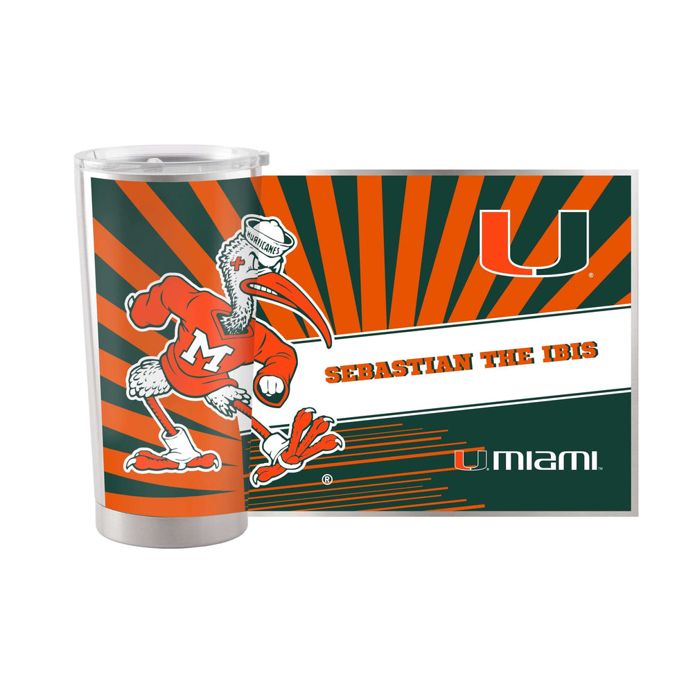 Miami 20oz Mascot Stainless Steel Tumbler - Logo Brands - Flyclothing LLC