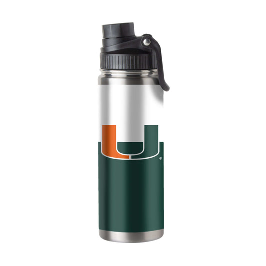 Miami 21oz Colorblock Twist Top Water Bottle - Logo Brands - Flyclothing LLC