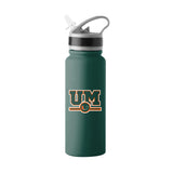 Miami 25oz Campus Color Letterman Stainless Single Wall Flip Top Bottle - Logo Brands - Flyclothing LLC