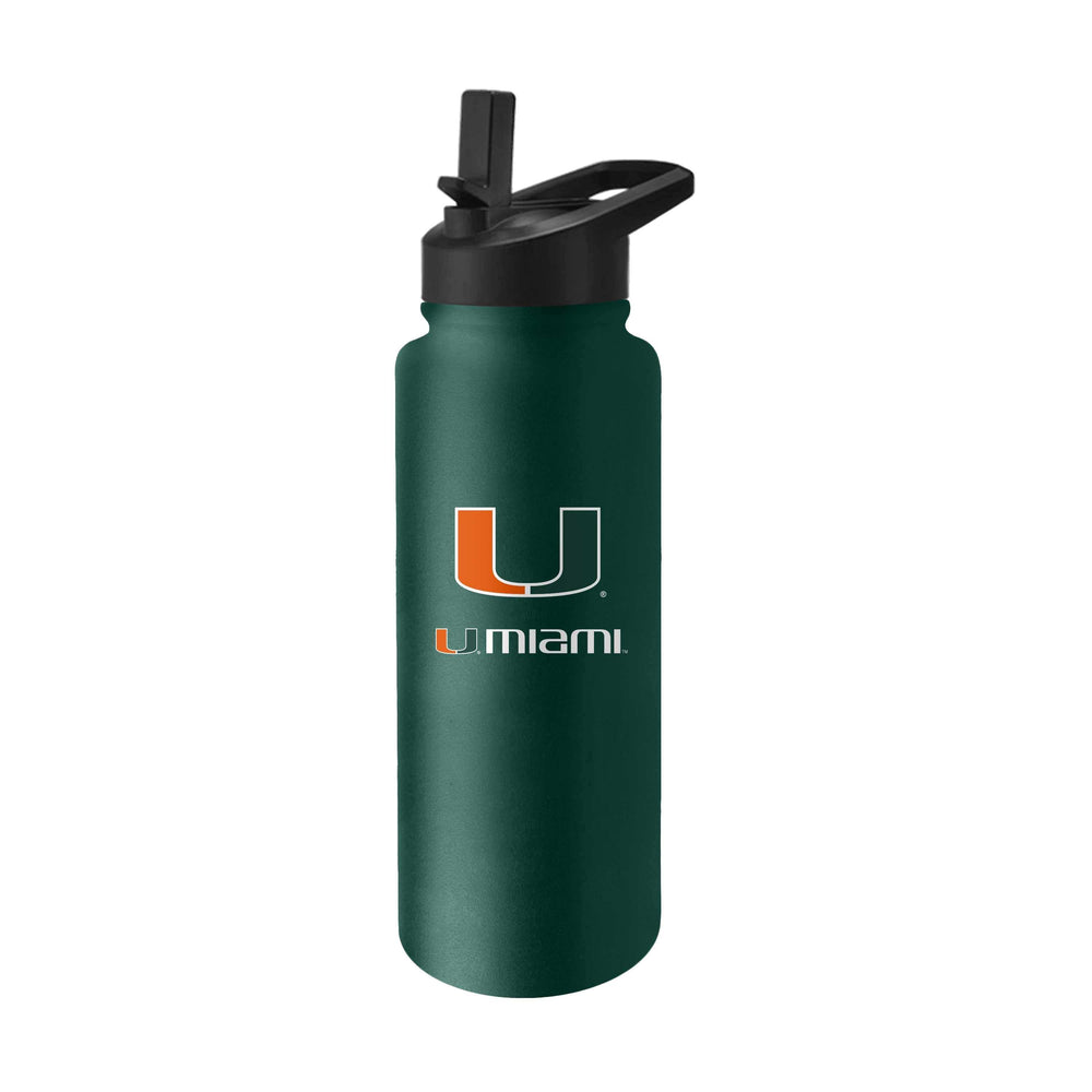 Miami 34oz Campus Color Stainless Quencher Bottle - Logo Brands - Flyclothing LLC