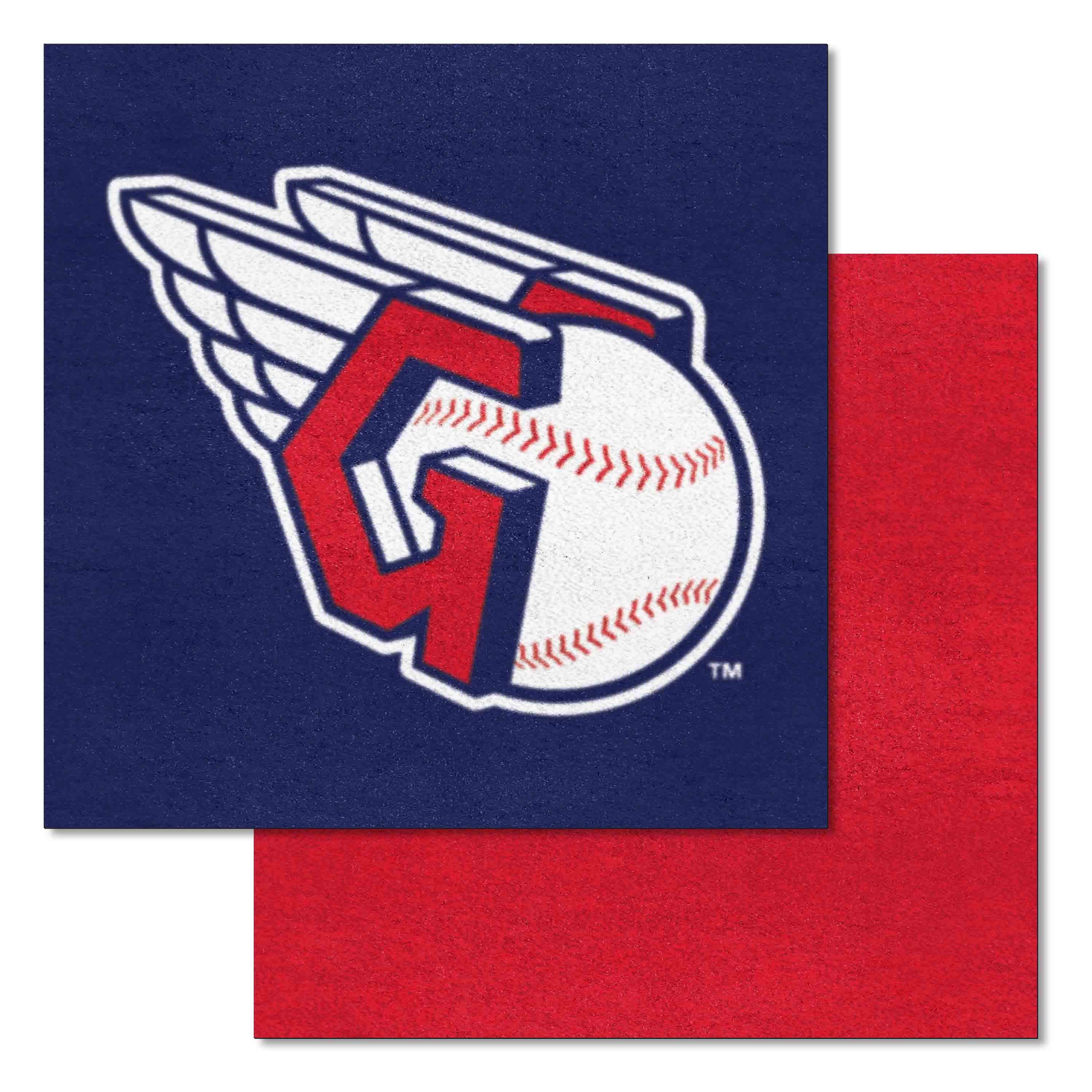 Cleveland Guardians Team Carpet Tiles - 45 Sq Ft. - Cleveland Guardians