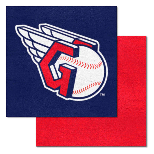 Cleveland Guardians Team Carpet Tiles - 45 Sq Ft. - Cleveland Guardians