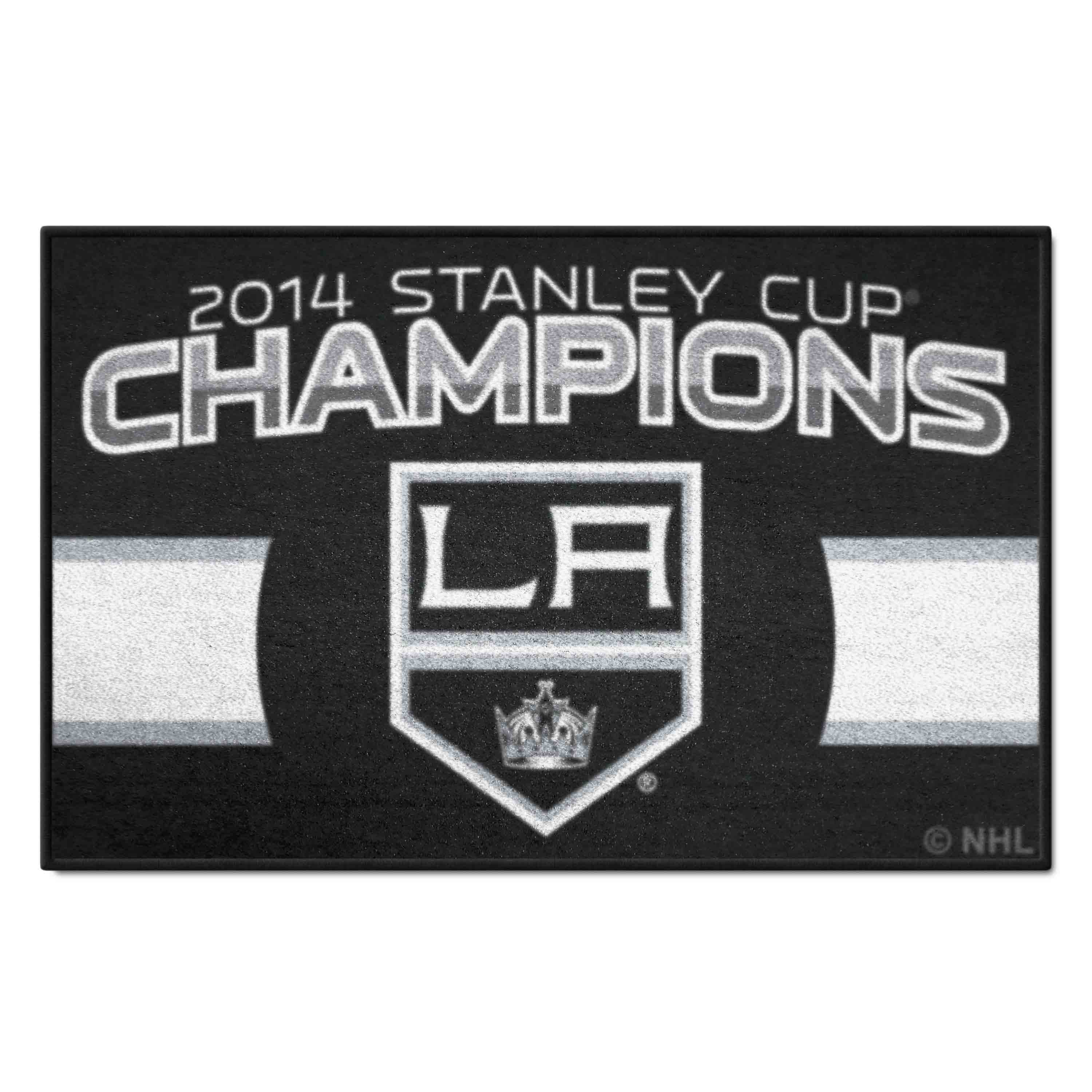 Los Angeles Kings Starter Mat Accent Rug - 19in. x 30in., 2014 NHL Stanley Cup Champions - Los Angeles Kings