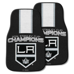 Los Angeles Kings Front Carpet Car Mat Set - 2 Pieces, 2014 NHL Stanley Cup Champions - Los Angeles Kings