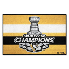 Pittsburgh Penguins Starter Mat Accent Rug - 19in. x 30in., 2017 NHL Stanley Cup Champions - Pittsburgh Penguins