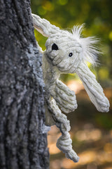 Bobbi Bunny HuggleFlatties™ Durable Plush Dog Toy - HuggleHounds - Flyclothing LLC