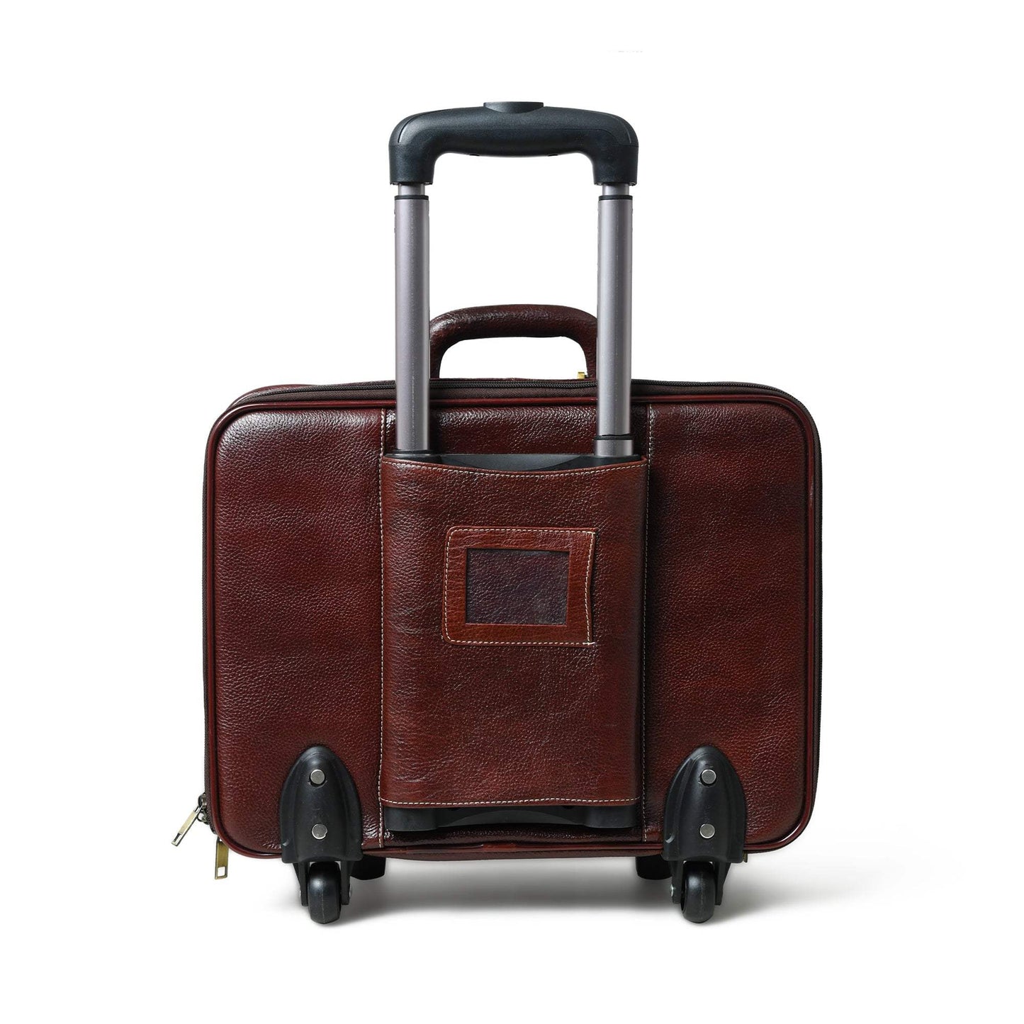 Wanderer Leather Trolly Suitcase Bag - Classy Leather Bags - Flyclothing LLC