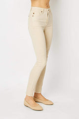 Judy Blue Full Size Garment Dyed Tummy Control Skinny Jeans - Trendsi - Flyclothing LLC