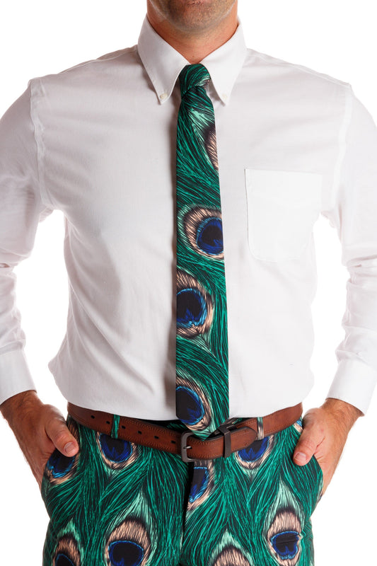 The Peacock Player | New Years Eve Party Tie - Shinesty