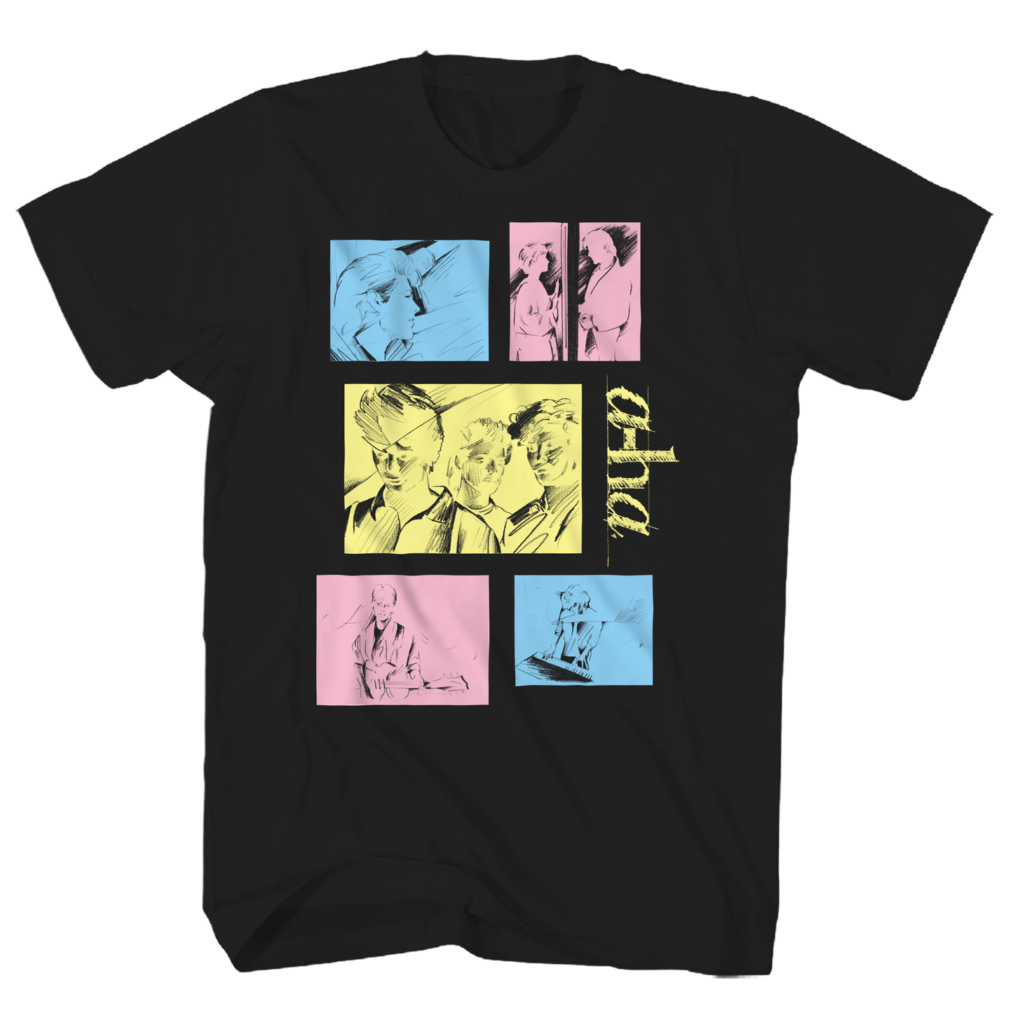 A-HA TOUR TAKE ON ME BLACK TEE