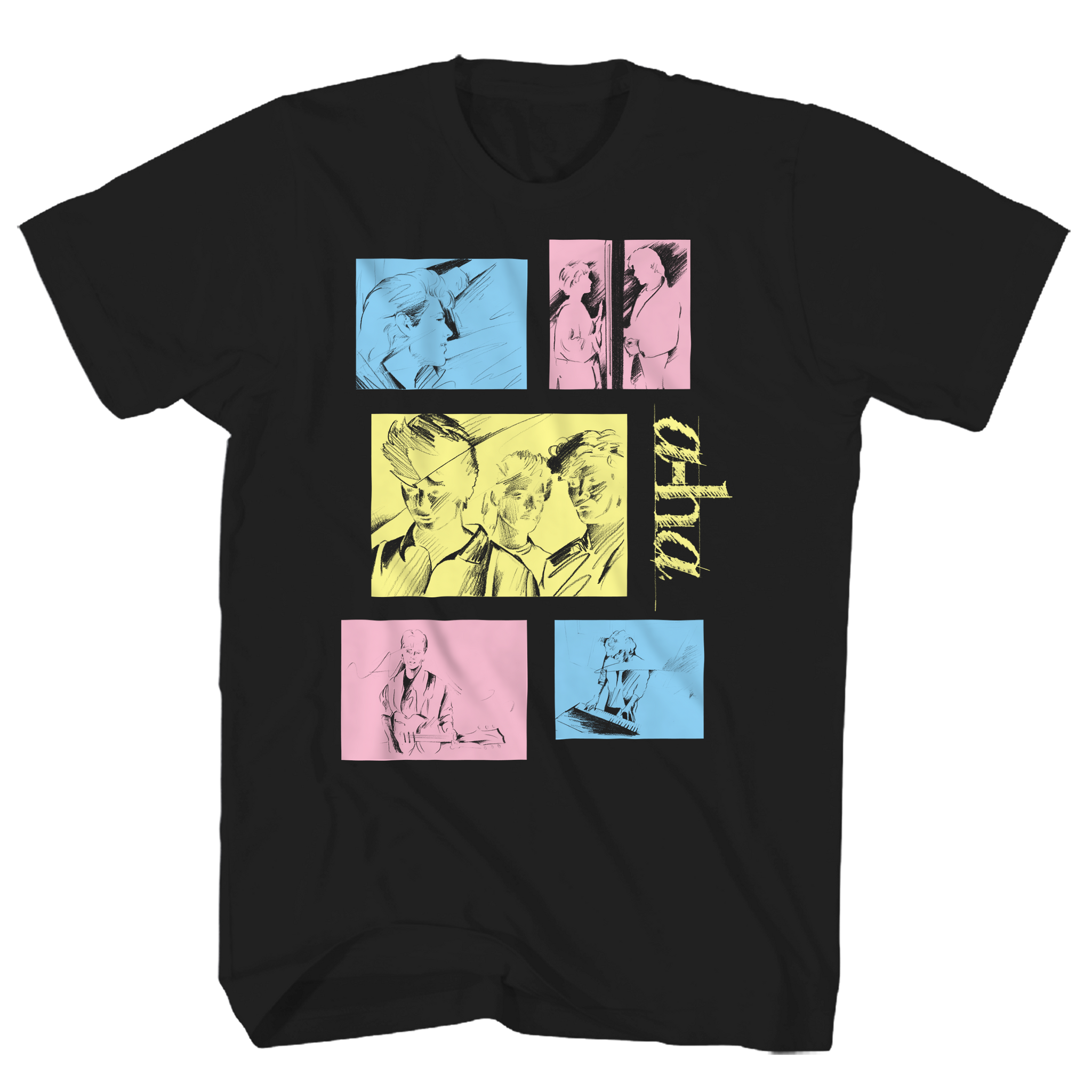 A-HA TOUR TAKE ON ME BLACK TEE