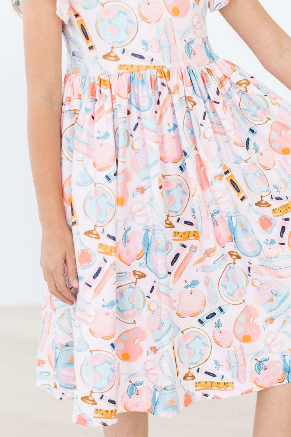 Class Act Flutter Sleeve Twirl Dress - Mila & Rose ® - Flyclothing LLC