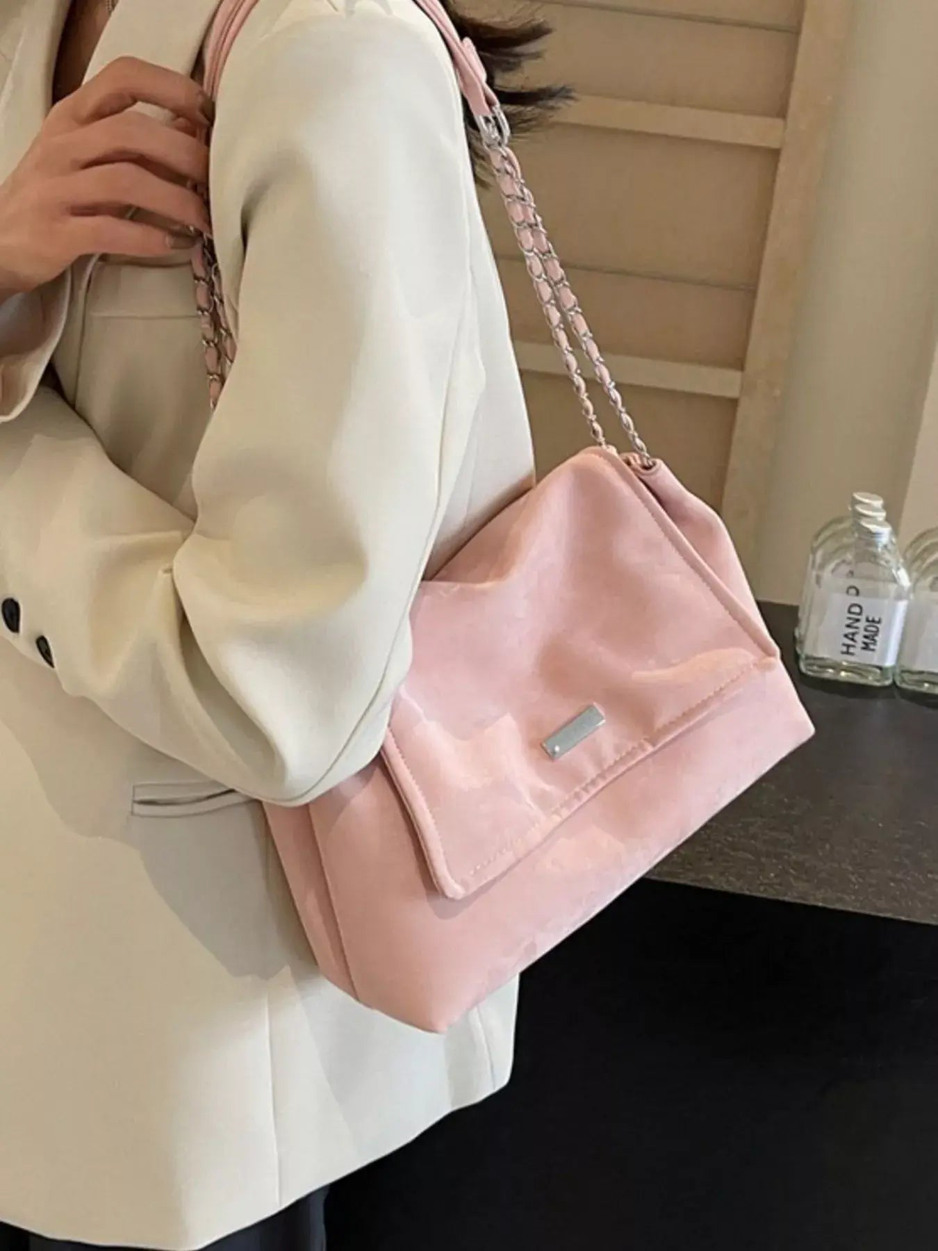 Chain Strap Shoulder Bag - Trendsi - Flyclothing LLC