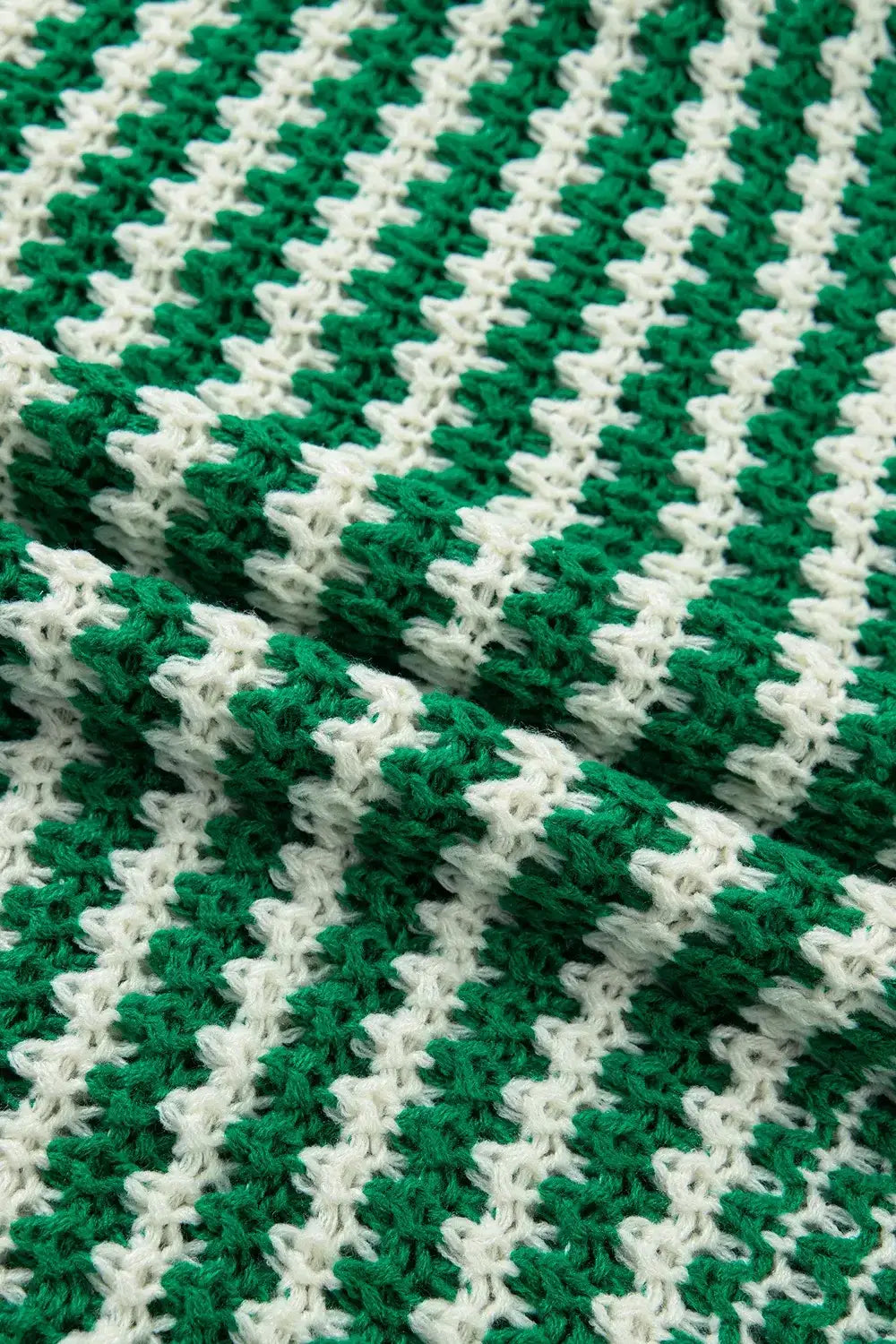 Striped Textured Knit Sweater - Trendsi - Flyclothing LLC