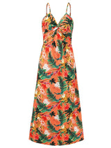 Twisted Printed V-Neck Cami Dress - Trendsi - Flyclothing LLC