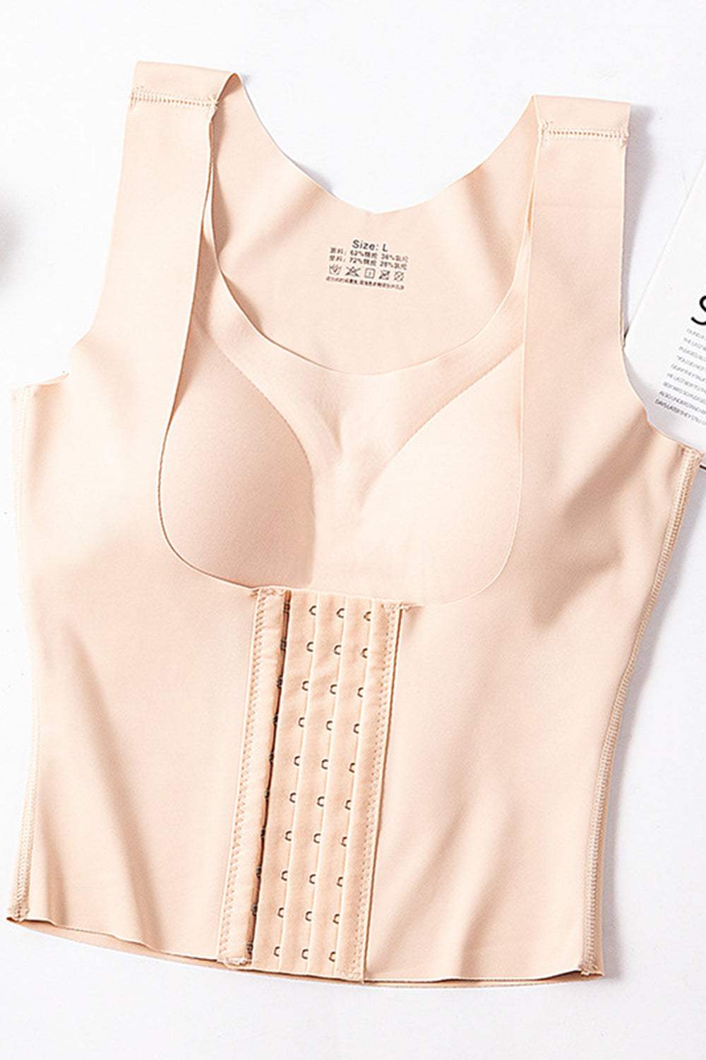 Basic Bae Scoop Neck Shapewear Tank with Removable Paddings - Trendsi - Flyclothing LLC