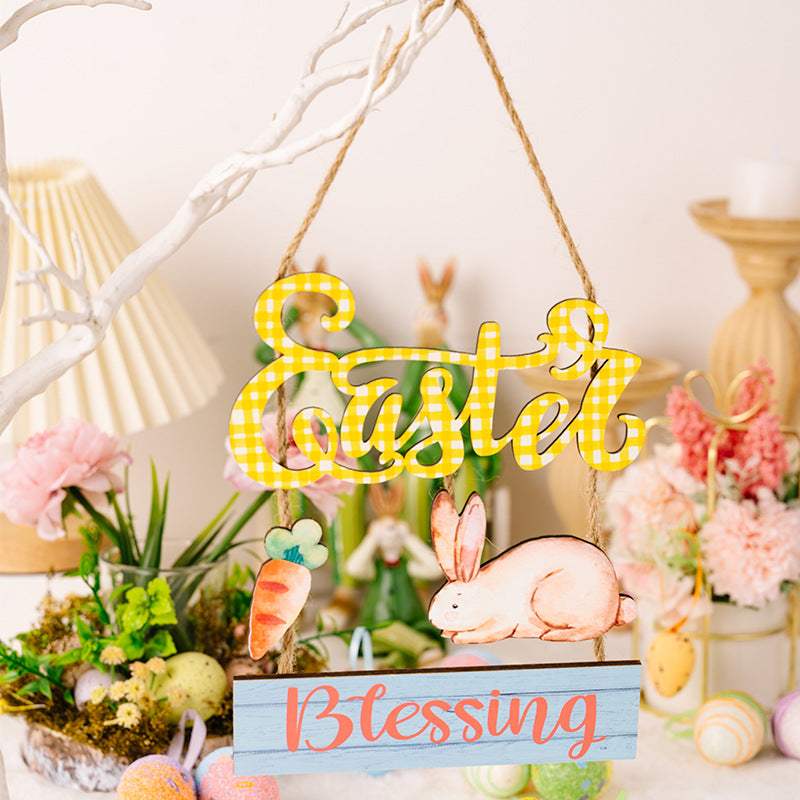 Easter Wooden Hanging Widget - Trendsi - Flyclothing LLC