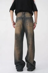 Raw Hem Straight Leg Jeans - Trendsi - Flyclothing LLC