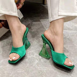 Open Toe High Heel Sandals - Trendsi - Flyclothing LLC