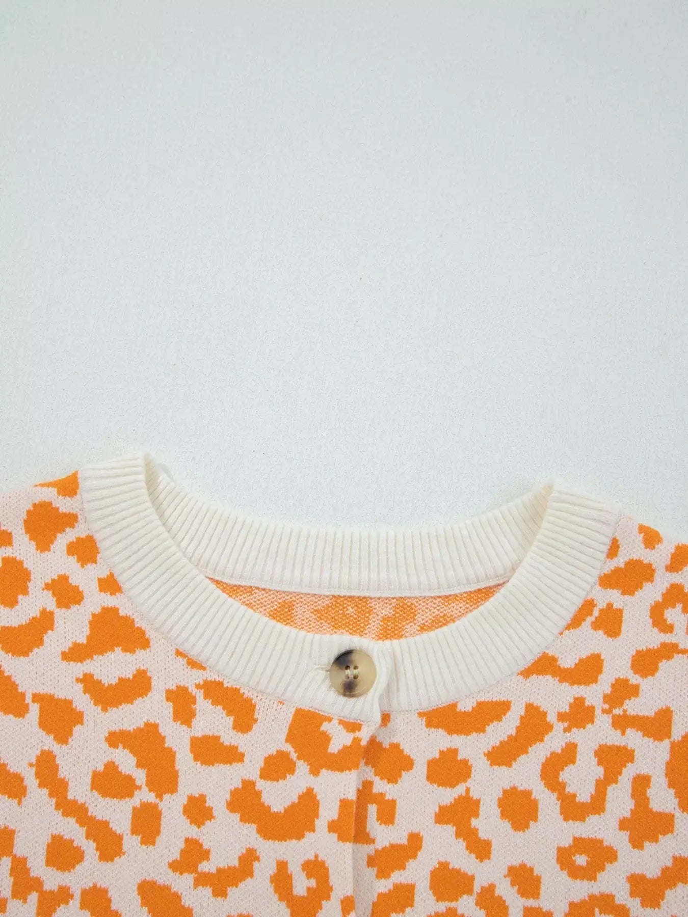 Leopard Drop Shoulder Chunky Knitted Cardigan - Trendsi - Flyclothing LLC