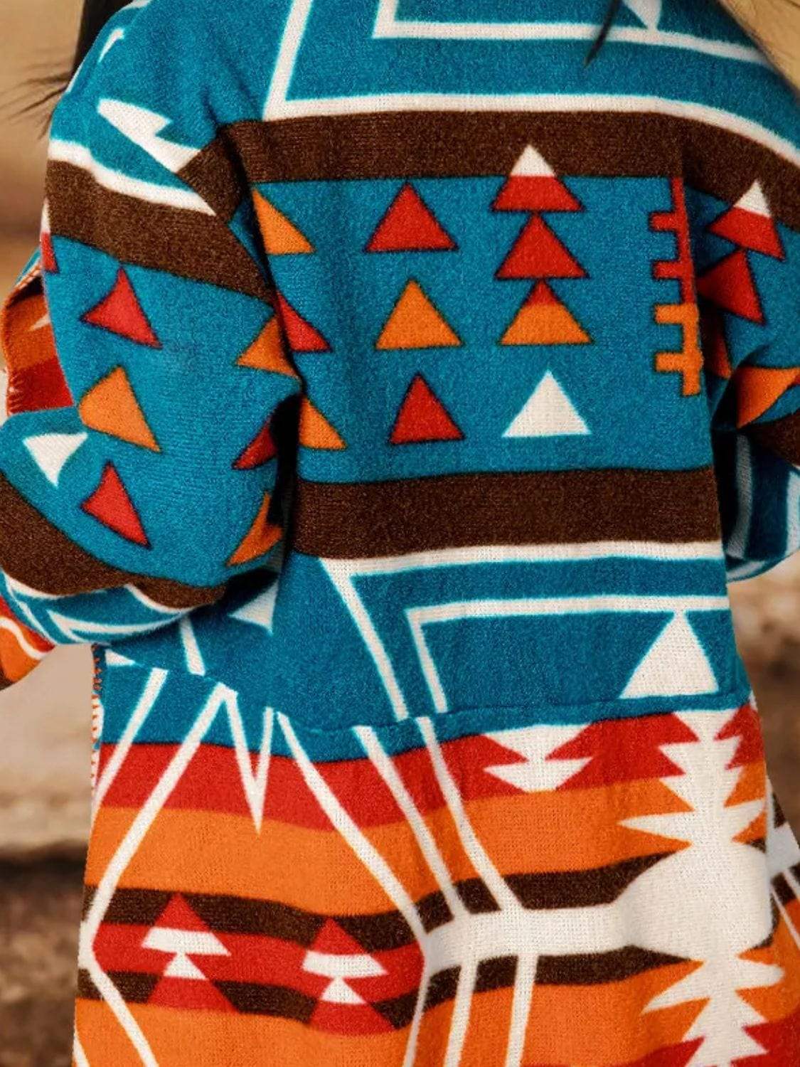 Collared Neck Long Sleeve Jacket - Trendsi - Flyclothing LLC