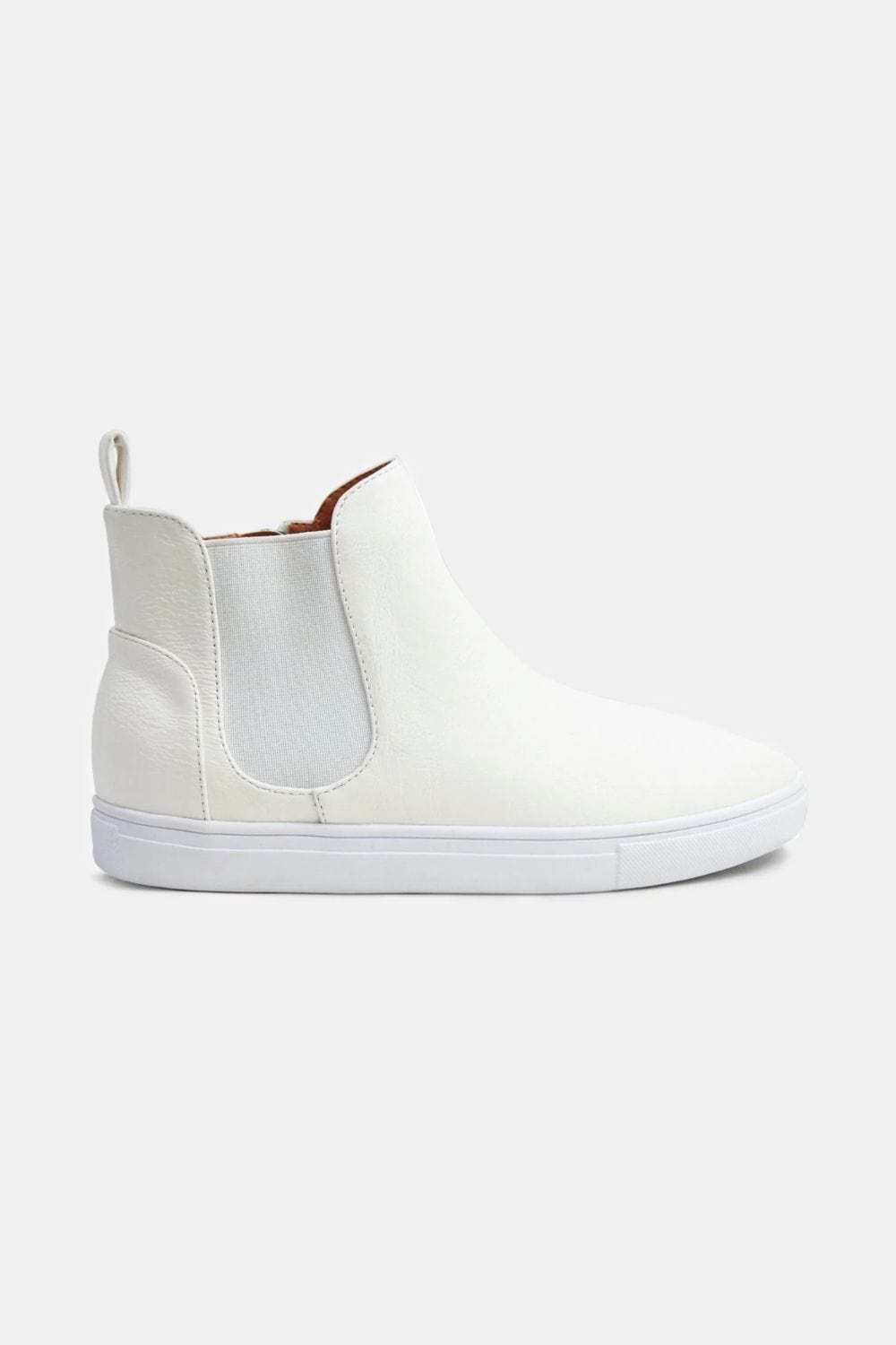 Beast Fashion Faux Suede Elastic Side Panel Sneakers - Trendsi