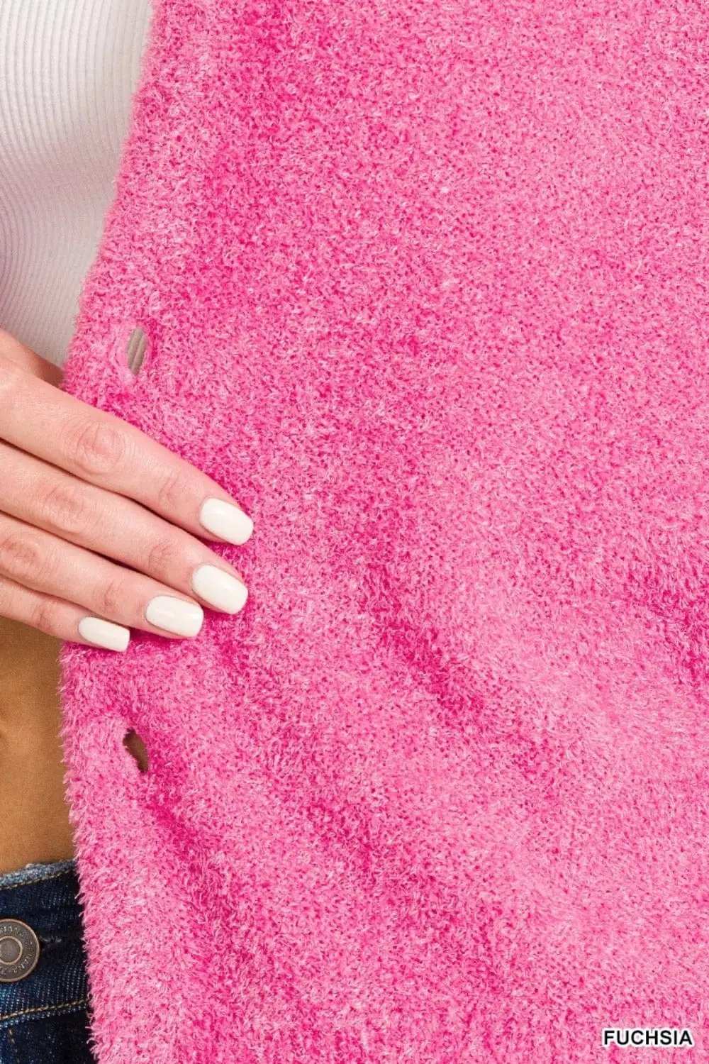 Zenana Button Down Long Sleeve Sweater Cardigan - Trendsi - Flyclothing LLC