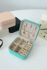 PU Leather Square Jewelry Box - Trendsi