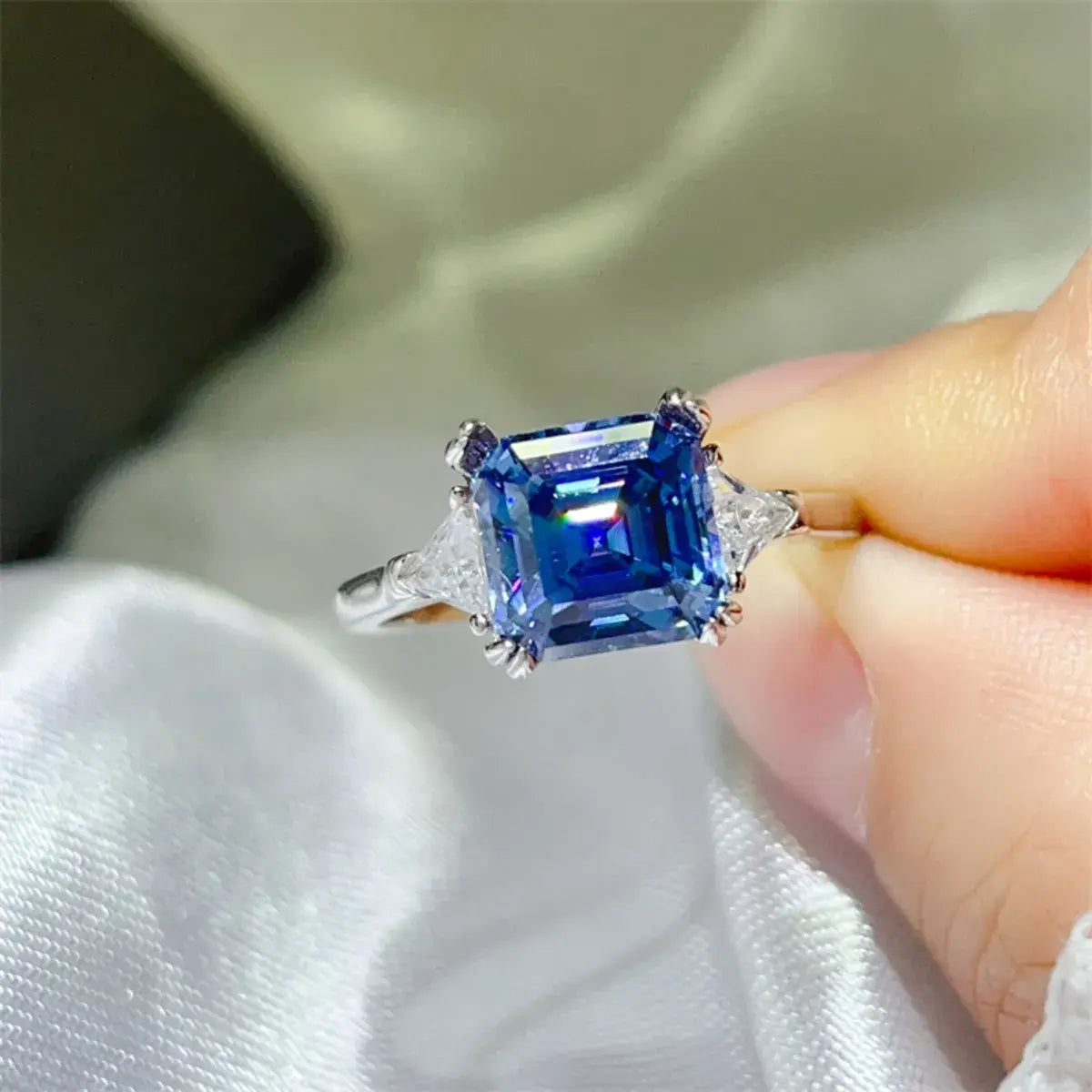 3 Carat Moissanite 925 Sterling Silver Ring - Trendsi - Flyclothing LLC