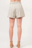 And The Why Linen Blend Striped Flowy Shorts - Trendsi