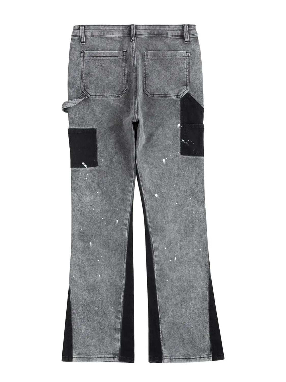 Men's Contrast Washed Bootcut Jeans - Trendsi - Flyclothing LLC