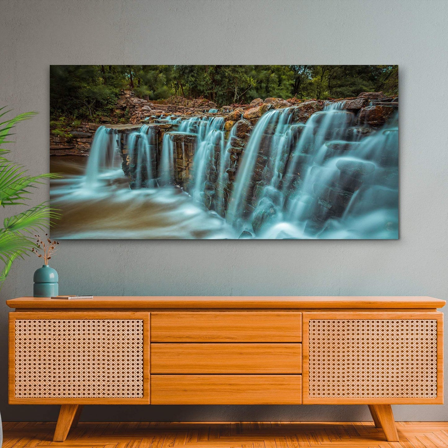 Cascading Waterfall Canvas Wall Art - Tailored Canvases - Flyclothing LLC
