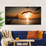 Birds On Magical Sunrise Canvas Wall Art - Tailored Canvases - Flyclothing LLC