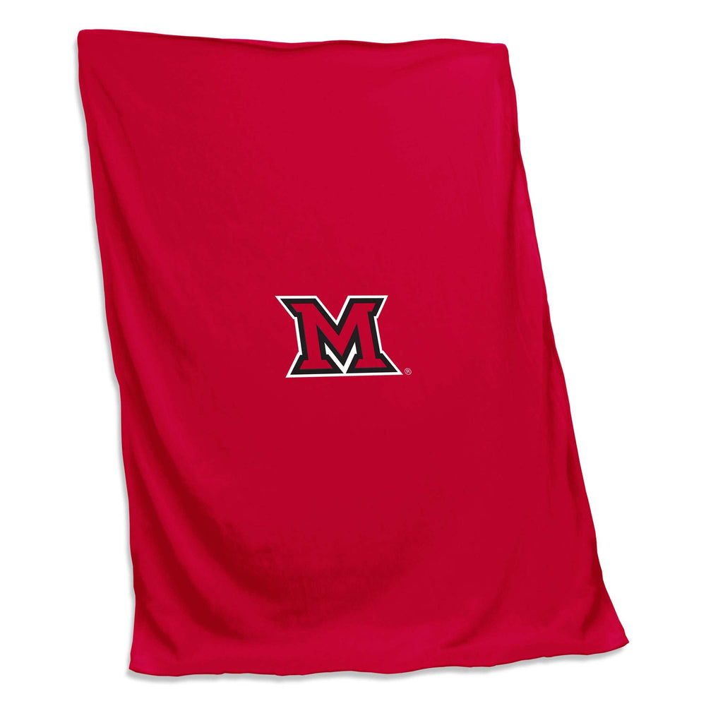 Miami Ohio Sweatshirt Blanket (Screened) - Logo Brands - Flyclothing LLC