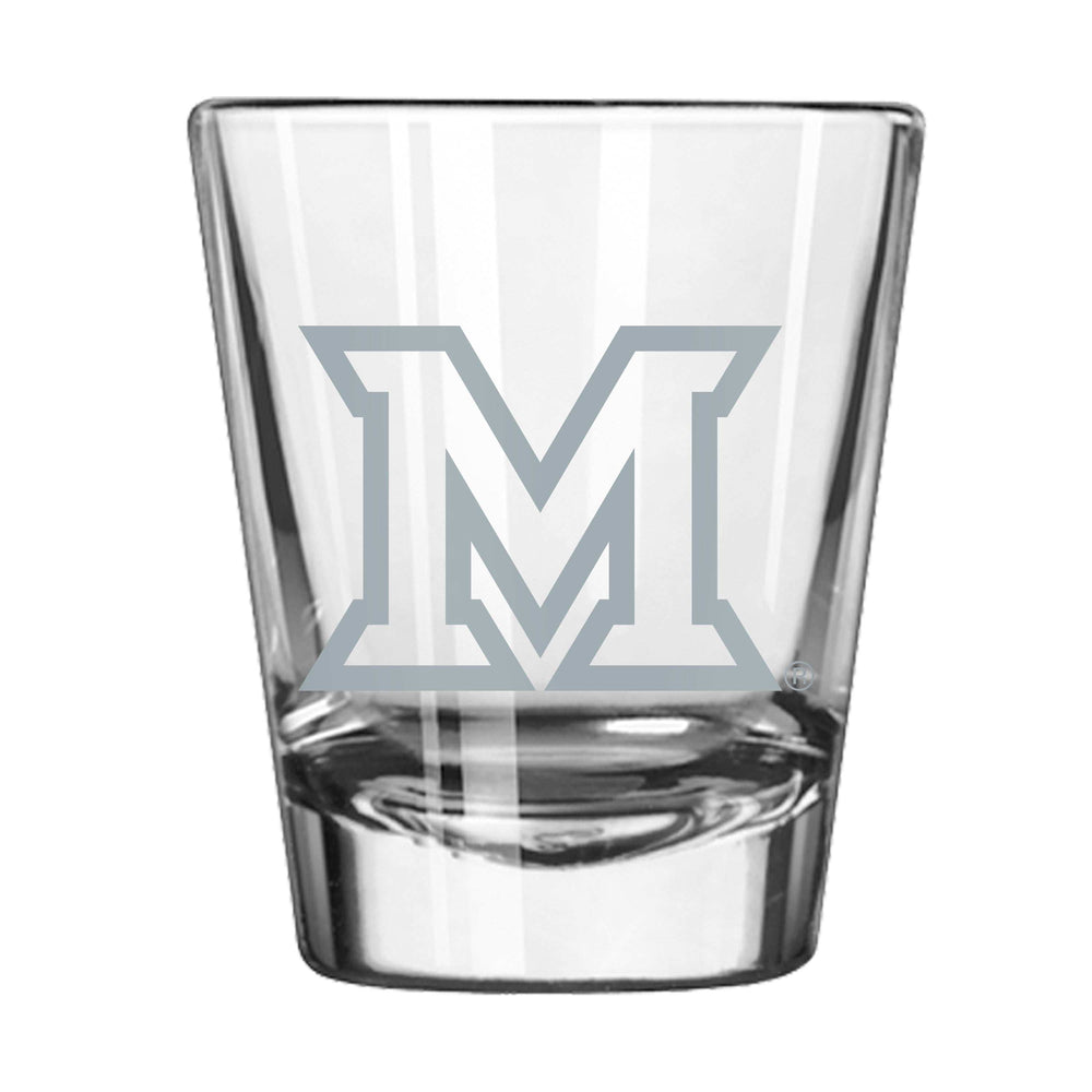 Miami Ohio 2oz Frost Shot Glass - Logo Brands - Flyclothing LLC