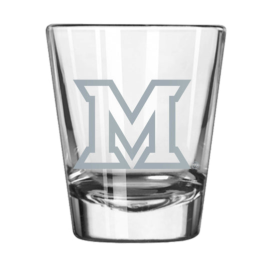 Miami Ohio 2oz Frost Shot Glass - Logo Brands - Flyclothing LLC